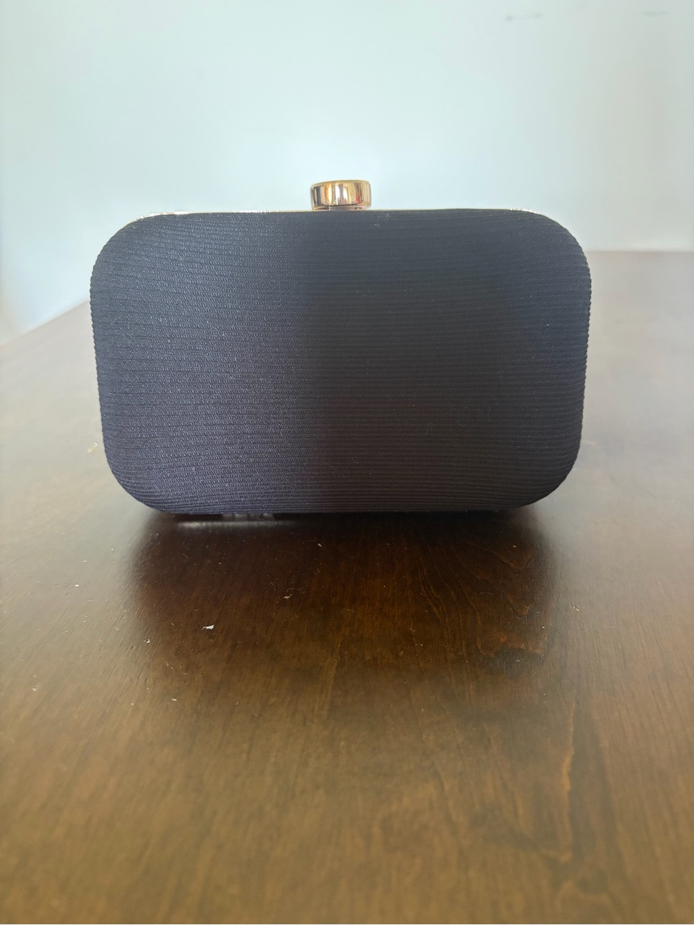 Giorgio Armani Black Clutch with Gold Hardware - Picture 3 of 6